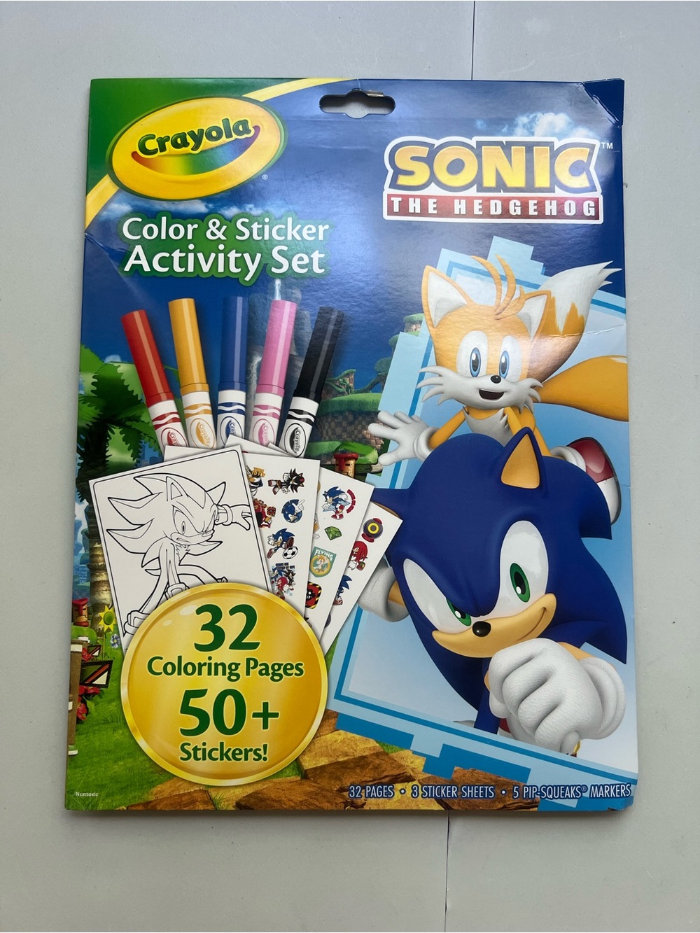 Crayola Color and Sticker Activity
Foldalope Sonic